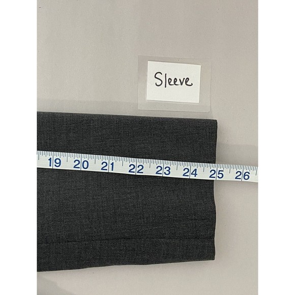 John Varvatos Wool Blazer Mens Size 40R Gray Sports Suit Jacket Notch Career - Picture 13 of 16